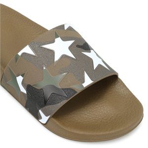 Valentino Garavani Camustars Camo Rubber Slides Sandals 40